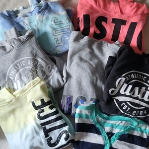 Justice crop hoodies